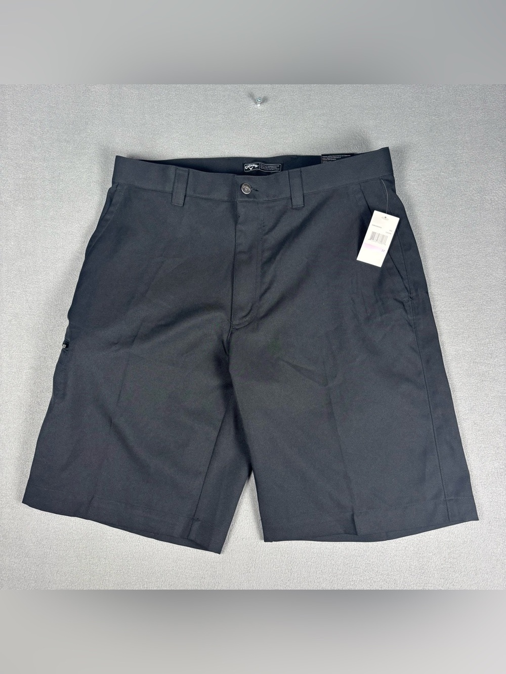 NWT Callaway Golf Shorts Mens 32 Waist Opti-Dri Stretch Black